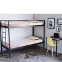 Ver imagem 1 de Conjunto para Quarto 1 Beliche e 1 Escrivaninha Preto/Fosco