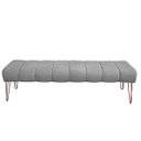 Ver imagem 4 de Recamier Estofada Casal Queen Luxo Veludo Cinza Ateliê do Conforto Recamier Casal Queen Estofada Lux