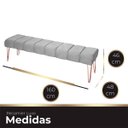 Ver imagem 6 de Recamier Estofada Casal Queen Luxo Veludo Cinza Ateliê do Conforto Recamier Casal Queen Estofada Lux