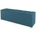 Ver imagem 3 de Cabeceira E Baú Cama Box Solteiro Grace 90cm Suede Turquesa