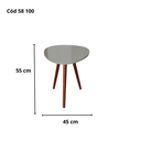 Ver imagem 3 de Conjunto de Mesa Lateral Pé Palito Triângulo Cinza