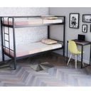 Ver imagem 1 de Conjunto para Quarto 1 Beliche e 1 Escrivaninha 90x45cm Preto/Fosco