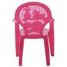 Jogo 6 Cadeiras Plásticas Infantil Rosa Estampado Tramontina Catty Escola Creche Sentar - 8