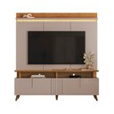 Ver imagem 2 de Estante Home para TV 70 Polegadas 191,2x180cm Petropolis 1.8 Grigio e Canela
