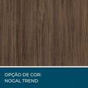 Ver imagem 3 de Conjunto 2 Peças com Mesa para Escritório em L e Armário Multiuso Alto Aberto Espresso Móveis Nogal Trend Marrom