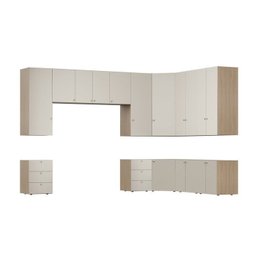 Guarda Roupa 13 Módulos 16 Portas 6 Gavetas Frame Cabecasa MadeiraMadeira   - 17