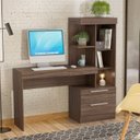 Ver imagem 2 de Kit 2 Peças 1 Escrivaninha com Estante 1 Armário 2 Portas Espresso Móveis