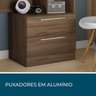 Kit 2 Peças 1 Escrivaninha com Estante 1 Armário 2 Portas Espresso Móveis - 6