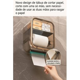 Suporte Porta Papel Higiênico sem Furo Organizaçãodesign Moderno e Praticidade para Seu Banheiro - 5