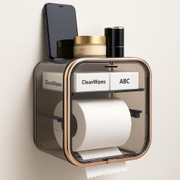 Suporte Porta Papel Higiênico sem Furo Organizaçãodesign Moderno e Praticidade para Seu Banheiro - 1