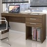 Conjunto Home Office 4 Peças 1 Mesa em L 1 Escrivaninha 2 Armários Espresso Móveis - 6