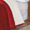 Coberdrom King Noruega Sherpa + Manta Flannel 1pç - Vermelho - 4