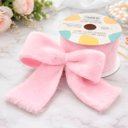 Ver imagem 2 de Fita Pelúciada Aramada Rosa Bebê Páscoa 6,3cm 2,7m Kit 6pçs