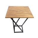 Ver imagem 6 de Mesa em Madeira Pinus c/ Base de Metalon + 4 Banquetas de Metalon e Madeira