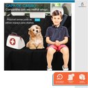 Ver imagem 4 de Capa Pet Protetora De Banco Traseiro Impermeável com Zíper e Cinto de Segurança