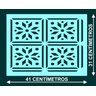 Stencil Decorativo Molde Vazado P/ Pintura em Parede 45 Top! - 2