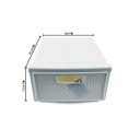 Ver imagem 2 de Kit 3 Gaveteiro Modular Empalhável Organizador Multiuso Rattan Plástico Resistente 1 Unidade Cor:Bra