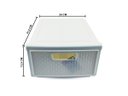 Ver imagem 2 de Kit 3 Gaveteiro Modular Empalhável Organizador Multiuso Rattan Plástico Resistente 1 Unidade Cor:Bra