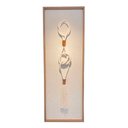 Ver imagem 1 de Quadro Decorativo Bege Colar Cordão Sala Escritótio Luxo