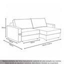 Ver imagem 4 de Sofá Sala de Estar Nilo Retratil Manual 160cm 2 Lugares Bouclê Bege M1 - Monari Design