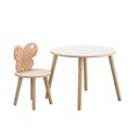 Ver imagem 1 de Conjunto de Mesa com Uma Cadeira Infantil Modelo Borboleta.