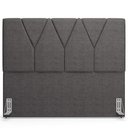 Ver imagem 3 de Cabeceira Cama Box Casal 140 cm Aurora W01 Linho Cinza Escuro - Lyam Decor