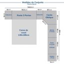 Ver imagem 4 de Guarda Roupa Planejado 13 Portas 3 Gavetas 8 Peças Hera CabeCasa MadeiraOriginals Louro/Algodão