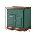 Ver imagem 4 de Balcão Buffet 2 Portas 1 Gavetas Manchester 2000 Linz Móveis - Verde Musgo/Imbuia