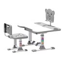 Ver imagem 1 de Mesa e Cadeira Infantil para Desenhos e Estudos Cinza - Elg