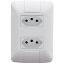 Ver imagem 1 de Kit 8 Conjunto 4x2 2 Tomadas 2p+t Tramontina Aria 10a 250v Branco