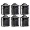 Conjunto 6 Arandelas Coloniais Externas Luminária de Ville Retrô Bivolt Jardim Fachada - 1