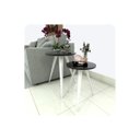 Ver imagem 1 de Conjunto 2 Mesinhas Lateral Canto Sala Quarto Redonda B.p Fs