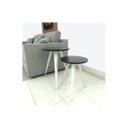 Ver imagem 2 de Conjunto 2 Mesinhas Lateral Canto Sala Quarto Redonda B.p Fs