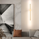 Ver imagem 6 de Luminária Arandela 80cm Parede 360° Led 3x1 Barra Luz Indireta Gimpo Kjbd-171-gold