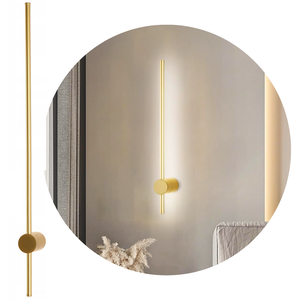 Luminária Arandela 80cm Parede 360° Led 3x1 Barra Luz Indireta Gimpo Kjbd-171-gold