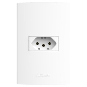 Conjunto 1 Tomada 2P+T 10A 250V~ com Placa 4x2 Inova Pro Alumbra