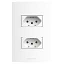 Ver imagem 1 de Conjunto 2 Tomadas 2Pólos 10A 250V~ com Placa 4x2 Inova Pro Alumbra