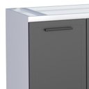 Ver imagem 4 de Gabinete de Aço Para Pia 120cm Juno/Apolo 4 Gavetas Cozimax Preto