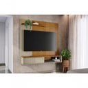 Ver imagem 1 de Painel para TV Aurora 65" 160cm MDF-MDP com Porta Bege Madetec Móveis