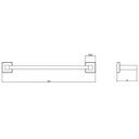Ver imagem 2 de Porta Toalha Barra 30cm Quadratta Black Matte Deca