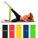 Ver imagem 3 de Mini Band Kit 5 Faixas Elásticas Exercícios de Resitência