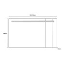Ver imagem 2 de Rack Bancada Noronha e Painel Leme para Tv de 70" Off White Matte/freijo - Colibri