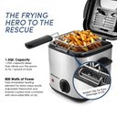 Ver imagem 2 de Elite Gourmet Edf1550x Fritadeira Elétrica 1,5qt sem Óleo Preto