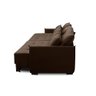 Sofá Sem Caixa Retrátil Reclinável 2,50m Carol Veludo Marrom Adonai Estofados - 6