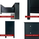 Ver imagem 7 de Cômoda Ditália 3 Gavetas Dm-219 Preto