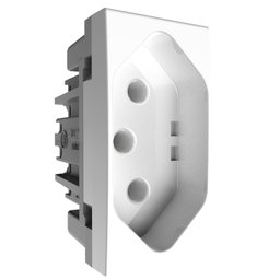 Módulo Tomada 2P+T 10A 250V~ Módulo Pro Alumbra Branco - 1