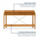 Ver imagem 4 de Aparador Decorativo 2 Gavetas Ripadas com Prateleira Inferior 120cm Solene