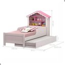 Ver imagem 2 de Cama de Princesa Solteiro com Auxiliar