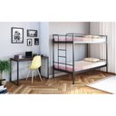 Ver imagem 5 de Conjunto para Quarto 1 Beliche e 1 Escrivaninha 135x75cm Preto/Fosco