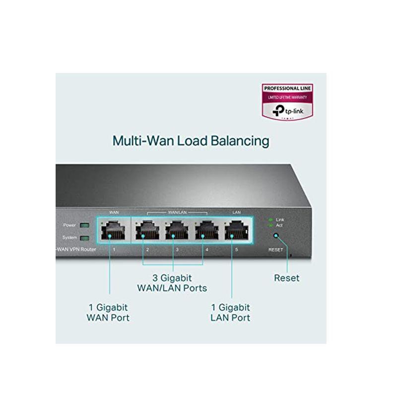 ROTEADOR LOAD BALANCE VPN GIGABIT ROUTER OMADA ER605 TL-R605 TP-LINK - 2